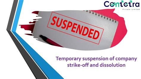 Temporary Suspension of .